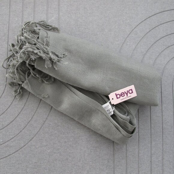 🆕 Scarf BEYA Gray 70" x 25" | stylish Scarves Wraps pashminas shawls mantle - Picture 5 of 8